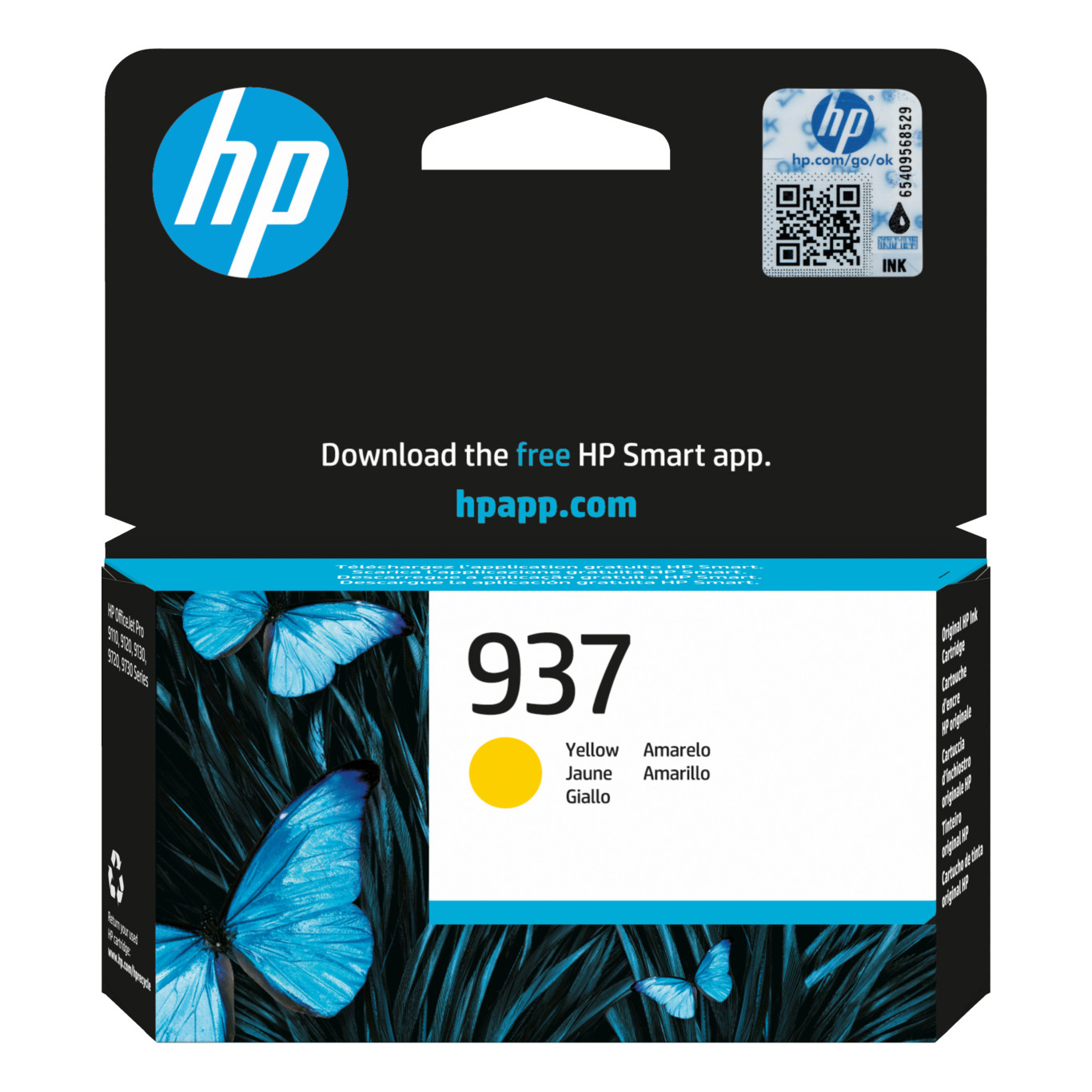 Tinta HP 4S6W4NE no.937 Yellow