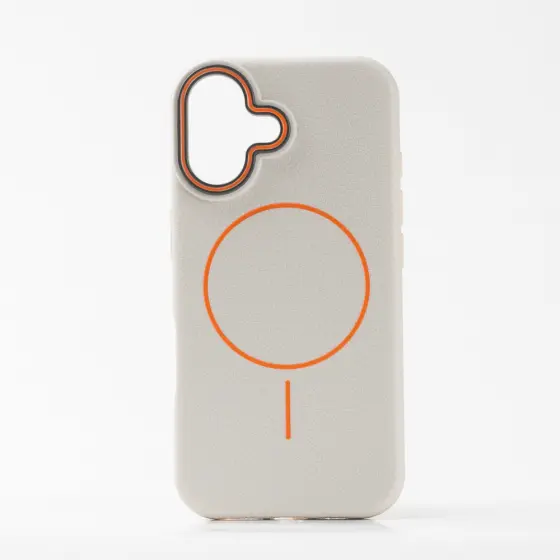 LICHI leather magsafe maska za iPhone 16 White
