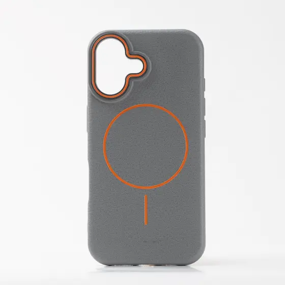 LICHI leather magsafe maska za iPhone 17 Gray