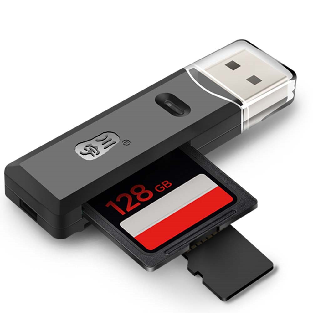 KAWAU C296 MINI USB 2.0 SD TF Memory Card Reader Adapter