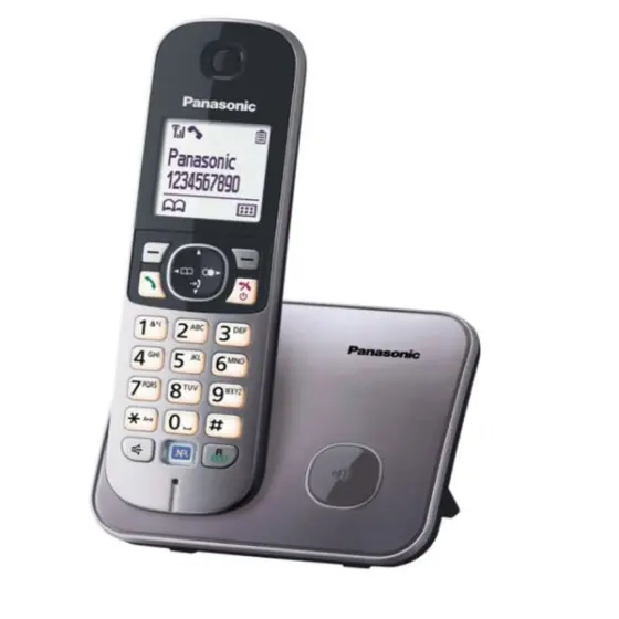 PANASONIC telefon bežični KX-TG6811FXM metalik sivi