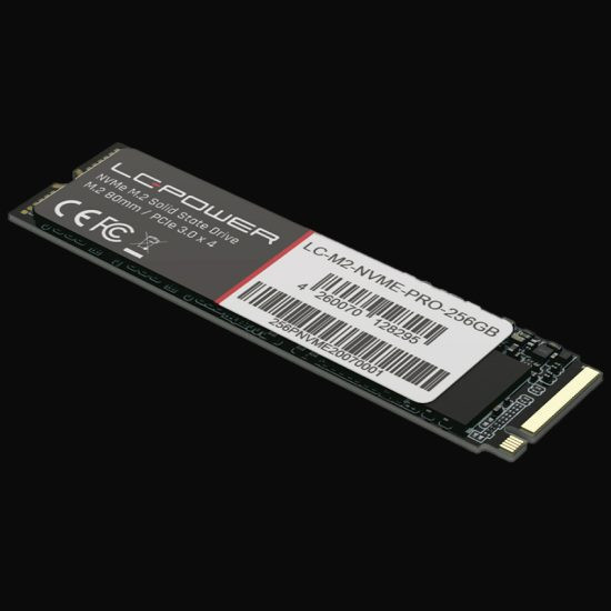 LC-Power 256GB NVMe M.2 SSD Phenom Pro Series R: 3000MB/s, W: 1000MB/s