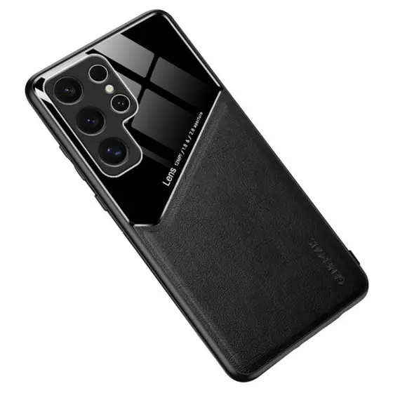 Leather Coated maska za Samsung Galaxy A36 5G - Black