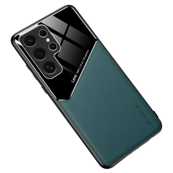 Leather Coated maska za Samsung Galaxy A36 5G - Green