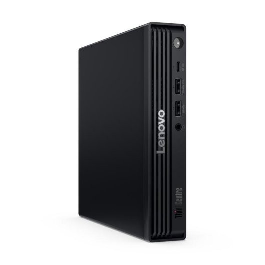 LENOVO ThinkCentre M70q Gen 6, Intel Core Ultra 5 225T, 16GB DDR5, 512GB SSD M.2, Front: 2x USB 3.2, 1x USB 3.2 C, 1x Audio/Mic, Back: 4x USB 3.2, DP, HDMI, RJ45 GbE, CIS, Spkr, WiFI 6E+BT 5.