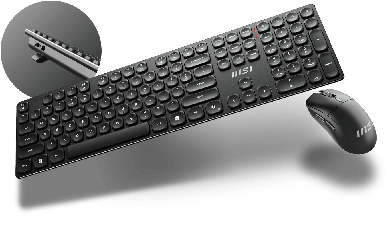 Tipkovnica+miš MSI FORGE K210 W COMBO US