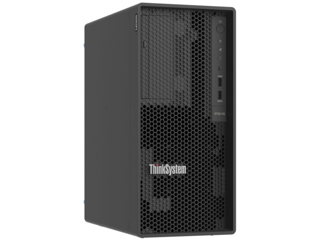 Lenovo ThinkSystem ST50 V3,Intel Xeon 6315P (4C 2.8GHz 55W), 1x16GB TruDDR5 5600MHz (1Rx8) ECC UDIMM,2x3.5 960GB RI SATA 6Gb NHS SSD, SW RD,1x500W Platinum,3yr Warranty