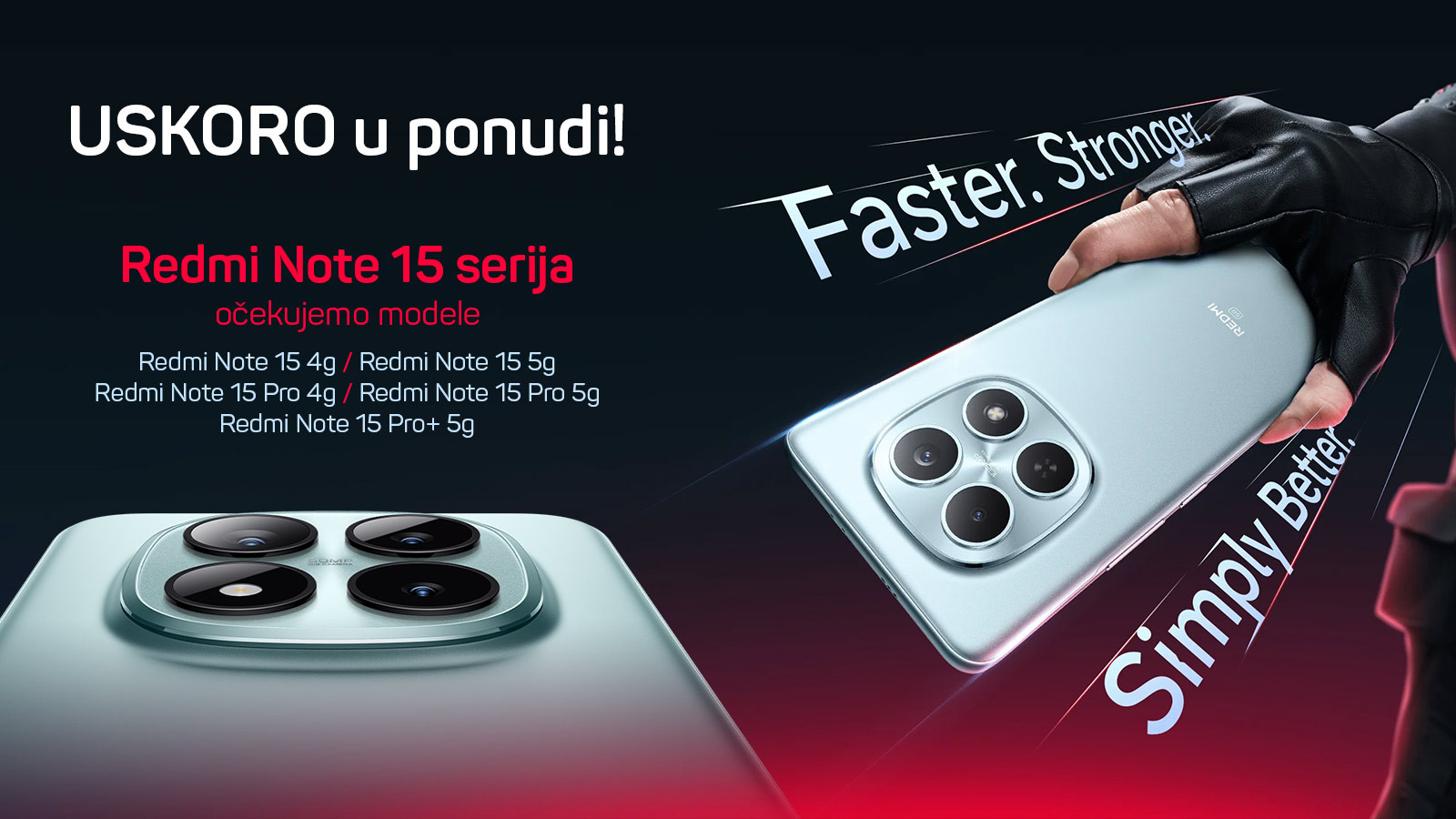 Redmi Note 15 serija uskoro stiže u našu ponudu