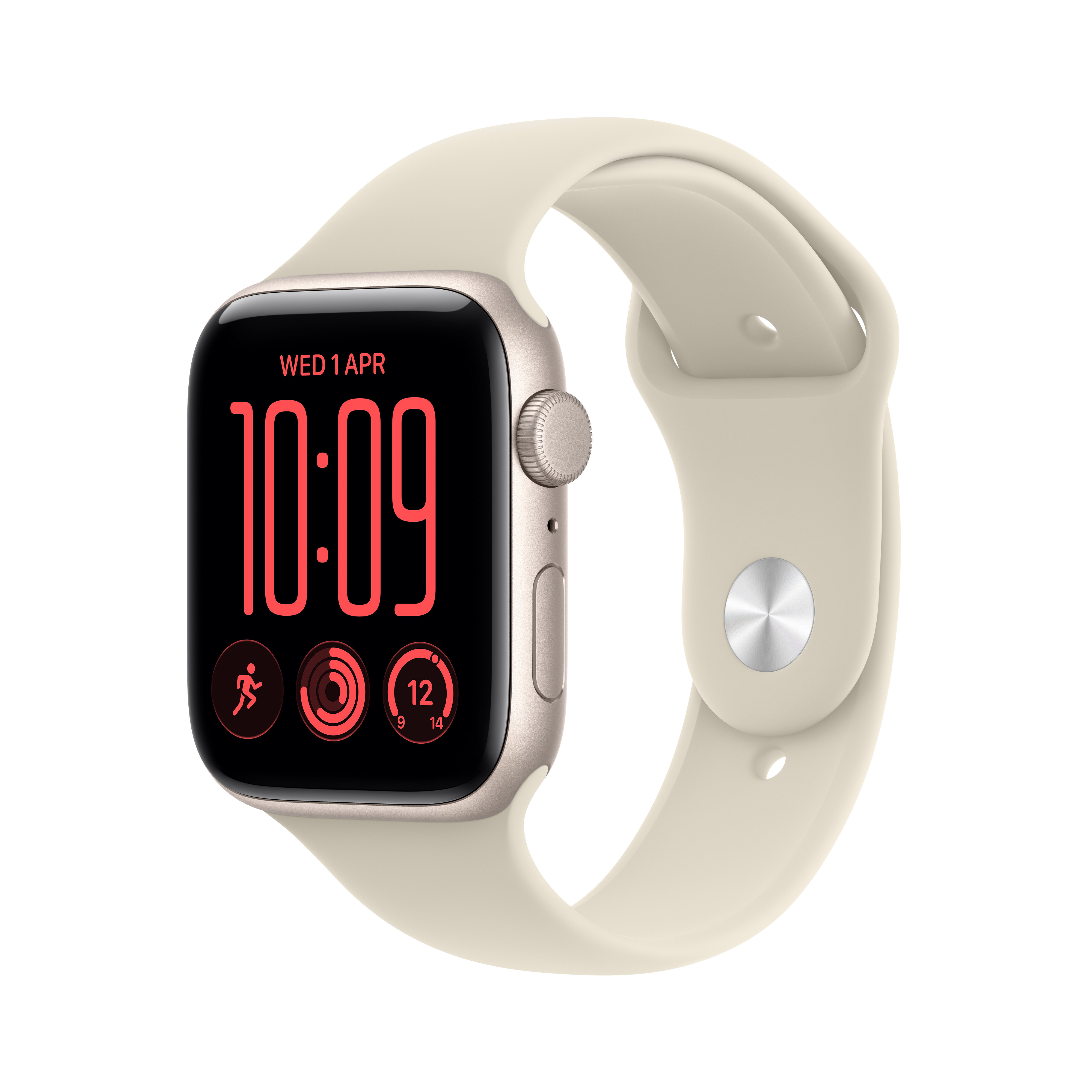 Pametni sat Apple Watch SE3 v2 GPS 40mm Starlight Aluminium Case with Sand Sport Band – S/M