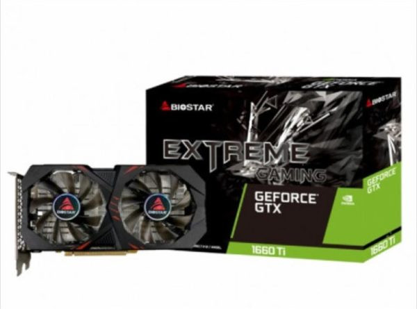 BIOSTAR VGA 1660 Ti 6GB 6GB GDDR6, 192-bit, 1x DVI, 1x DP, 1x HDMI