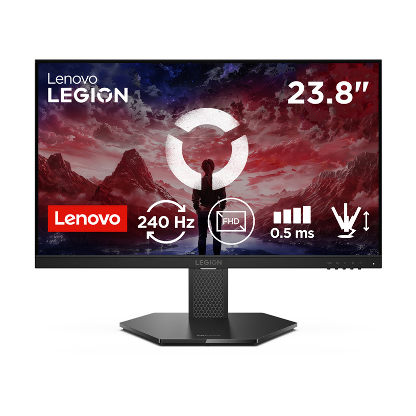 Lenovo Monitor LED Legion 24-10 23.8" IPS 1920x1080 0.5ms 240Hz 300cd 2xHDMI 1xDP Full ERGO Tilt, Swivel, Pivot, Height Adjust Stand Gaming