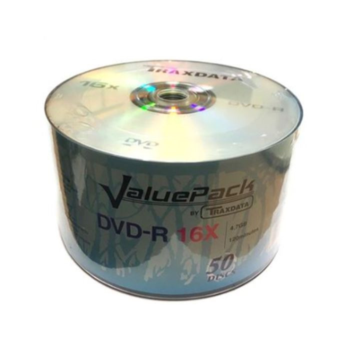 TRAXDATA OPTIČKI MEDIJ DVD-R 16X SPINDLE 50 VALUEPACK