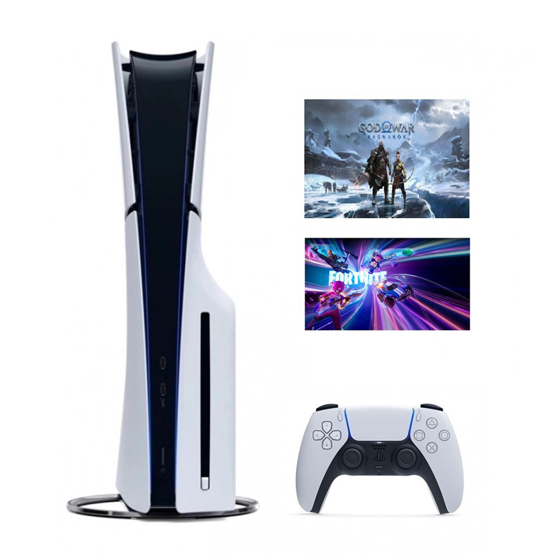 Playstation 5 Slim D Chassis + Fortnite VCH + God of War Ragnarok VCH PS5