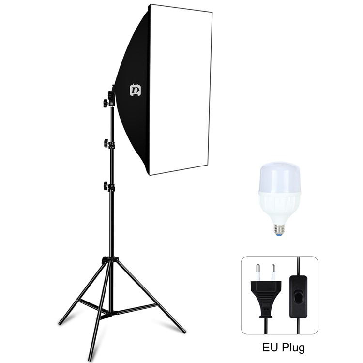 PULUZ Photography Lighting Light Tripod+50x70cm Photo Studio Softbox
