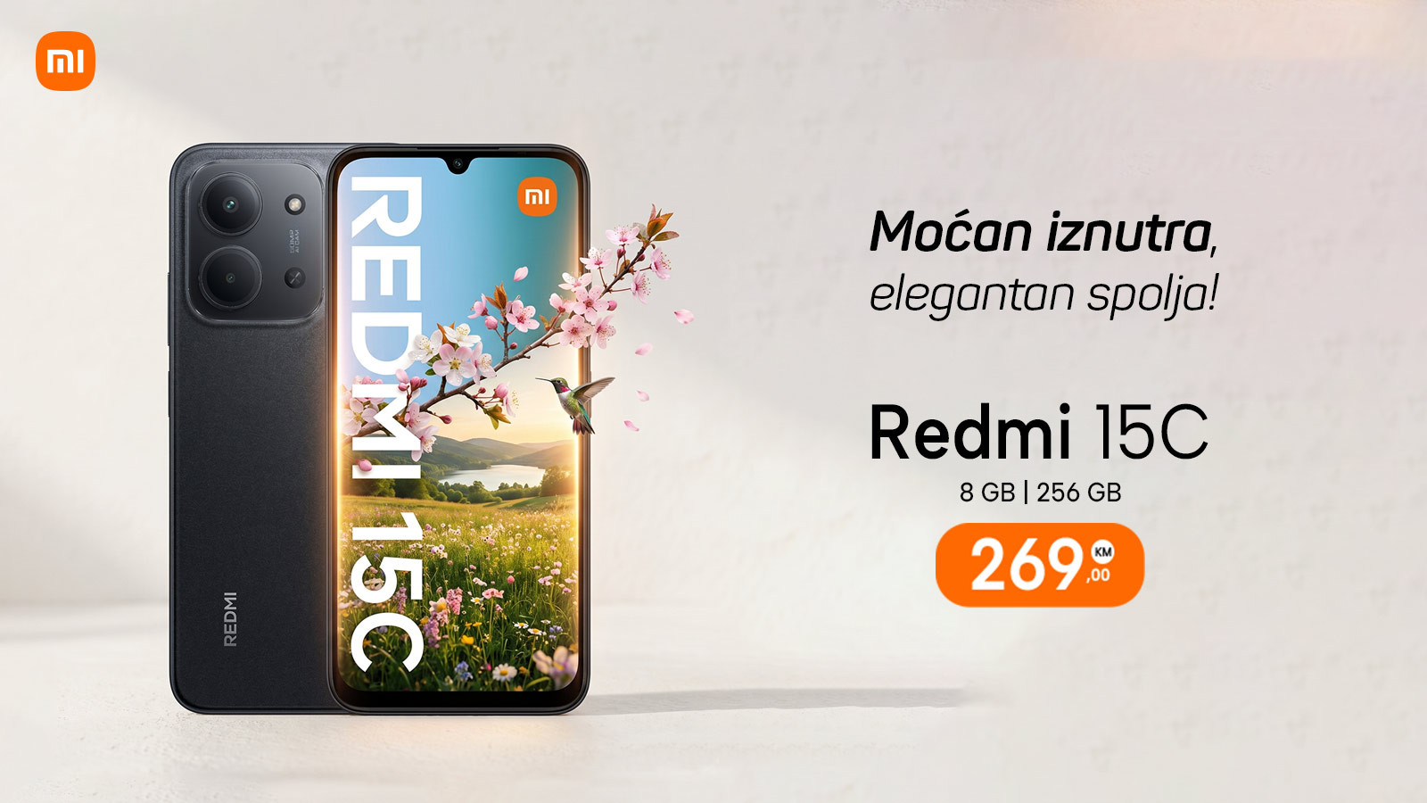Xiaomi Redmi 15C - Moćan iznutra, elegantan spolja!