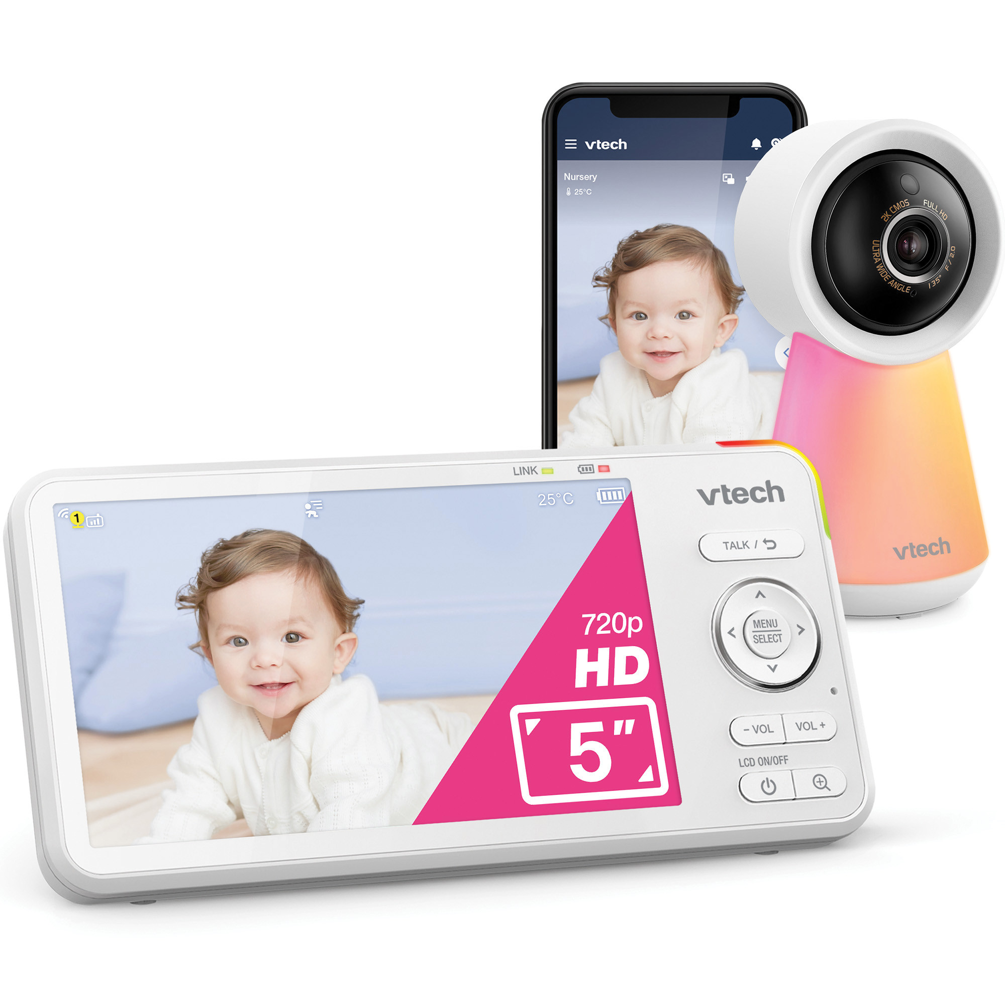 VTech RM5756HD Smart Wi-Fi Video Baby Monitor