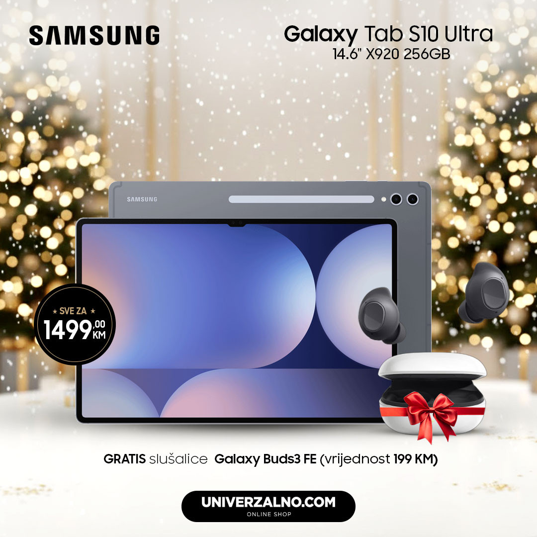 Samsung Galaxy Tab S10 Ultra 14.6" Wi-Fi 256GB/12GB X920 Grey +POKLON slušalice