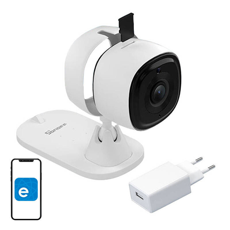 SONOFF S-CAM Camera + Power Adapter 2A