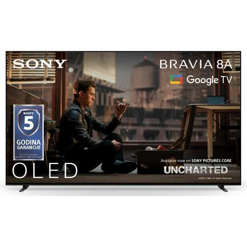 Sony 55" XR80A BRAVIA 8Google TV; XR procesor; OLED;120Hz panel; 4K HDR; HDR; SPC 10