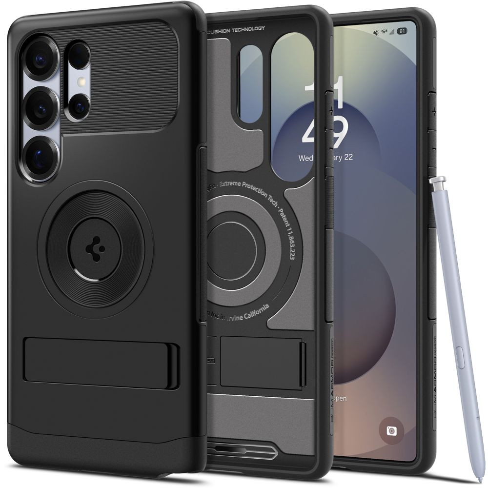 SPIGEN SLIM ARMOR MAG MAGSAFE maska za GALAXY S25 ULTRA BLACK