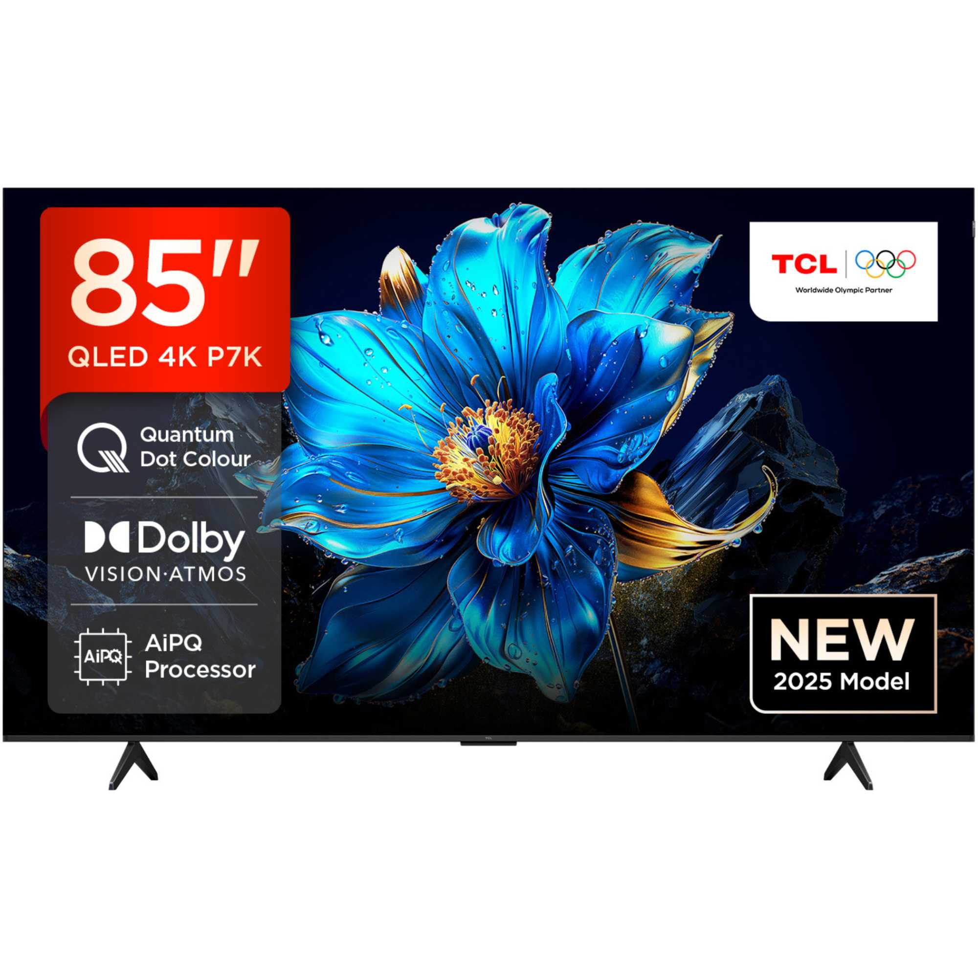TCL 85"P7K 4K QLED TV 60HzGoogle TV; HDR multi-format;HVA Panel; Game Master; Dolby Atmos;