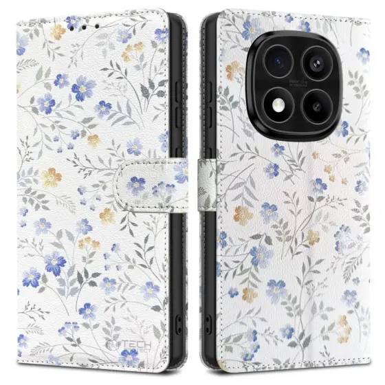 TECH-PROTECT WALLET futrola za XIAOMI REDMI NOTE 14 PRO 5G / PRO+ PLUS 5G / POCO X7 5G SPRING FLOWERS