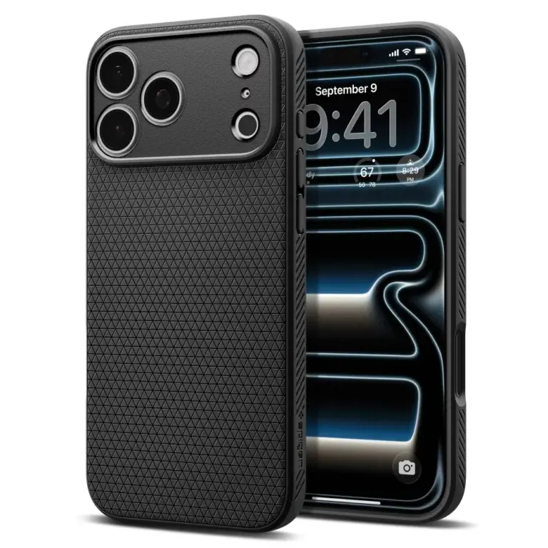 SPIGEN LIQUID AIR maska za IPHONE 17 PRO MAX /18 PRO MAX MATTE BLACK