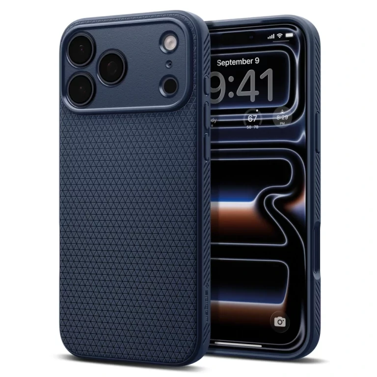 SPIGEN LIQUID AIR maska za IPHONE 17 PRO MAX / 18 PRO MAX NAVY BLUE