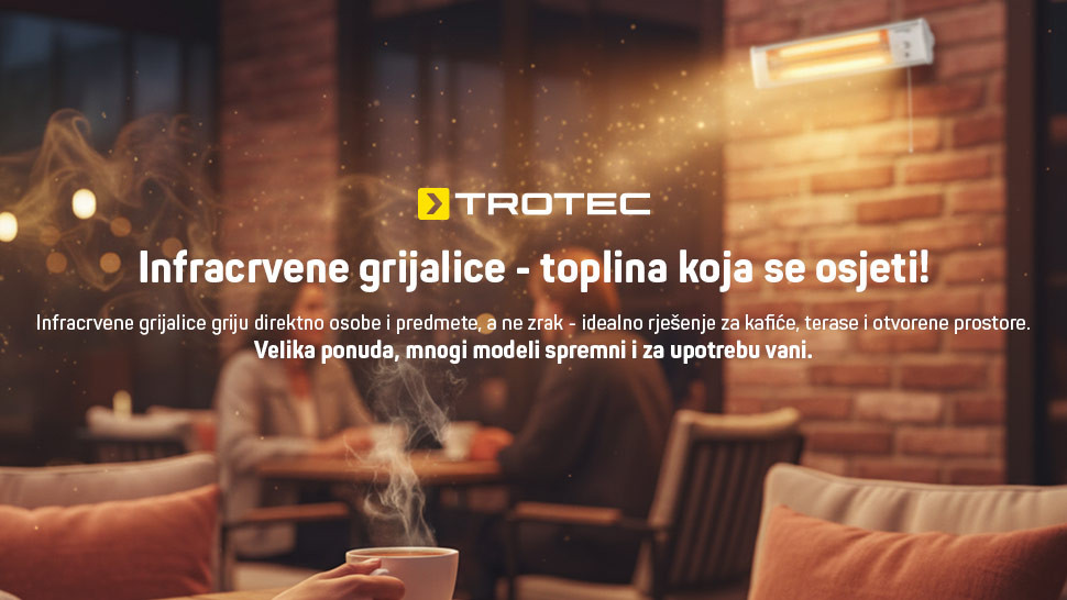 Novo u ponudi: Trotec infracrvene grijalice
