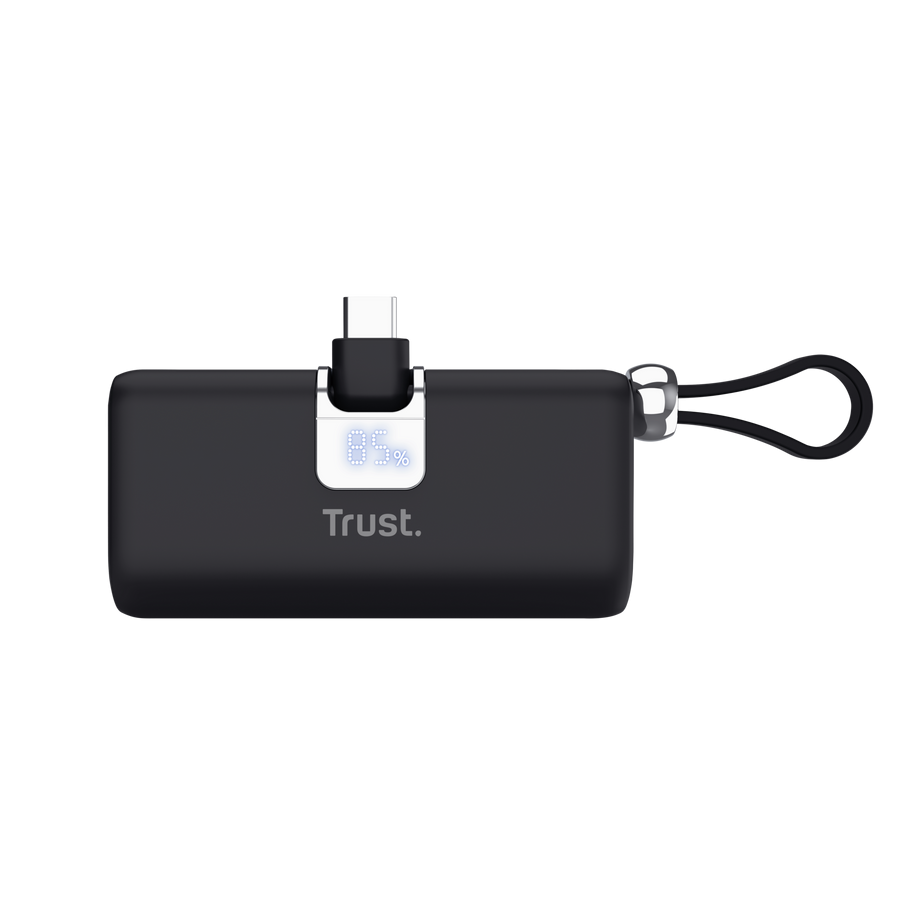 Trust PACTO 5000mAh powerbank, džepna verzija, crni