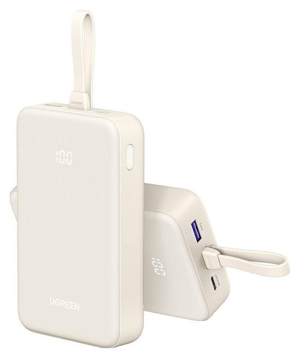 UGREEN 20000mAh Power Bank with Built-in Cable