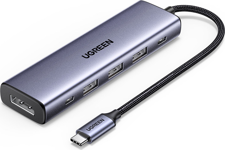 Ugreen 6-u-1 USB-C Hub (100 W PD, 4K@60Hz DisplayPort)