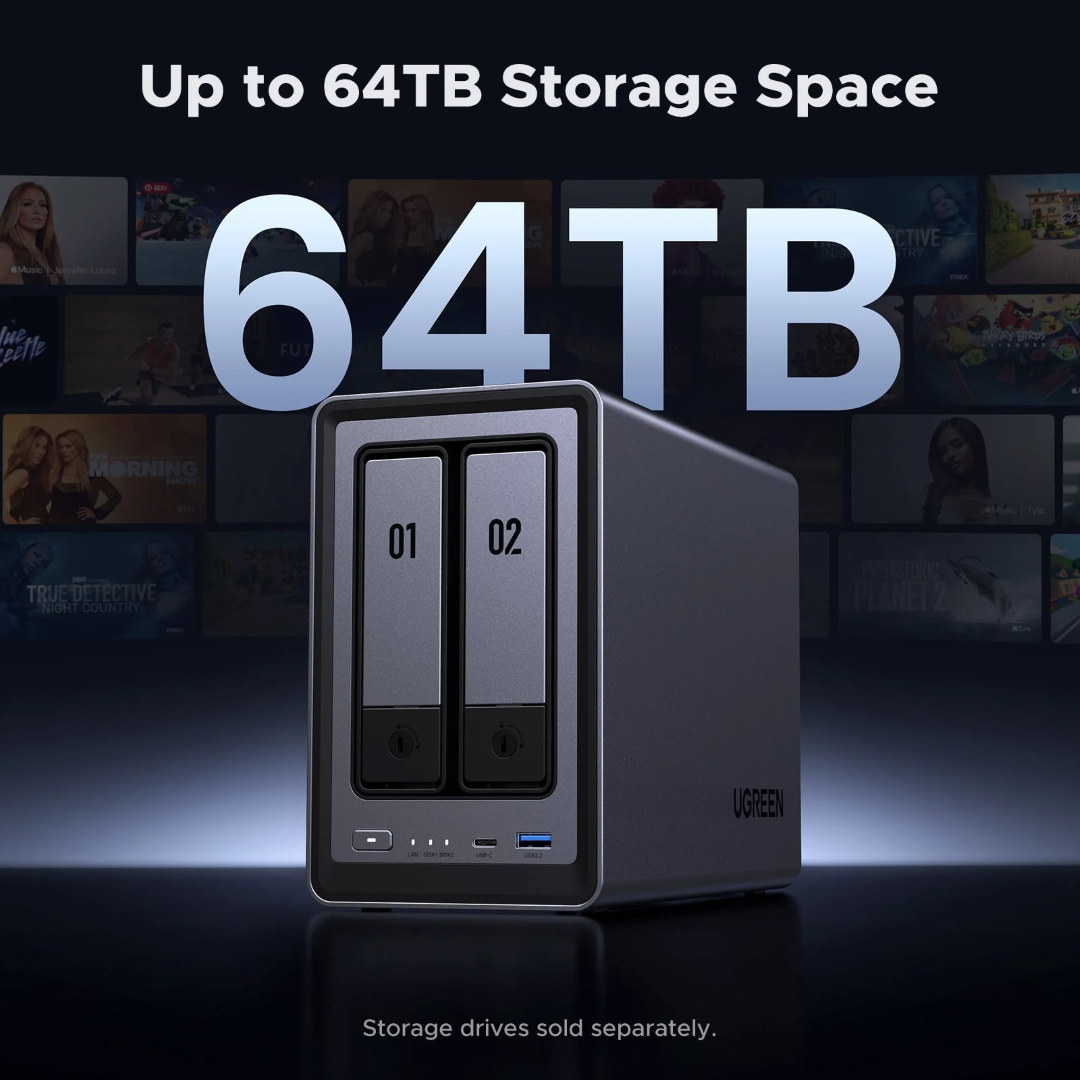 UGREEN NASYNC DXP2800 za 2+2 diska Intel N100 8GB DDR5 2.5GBE mrežni