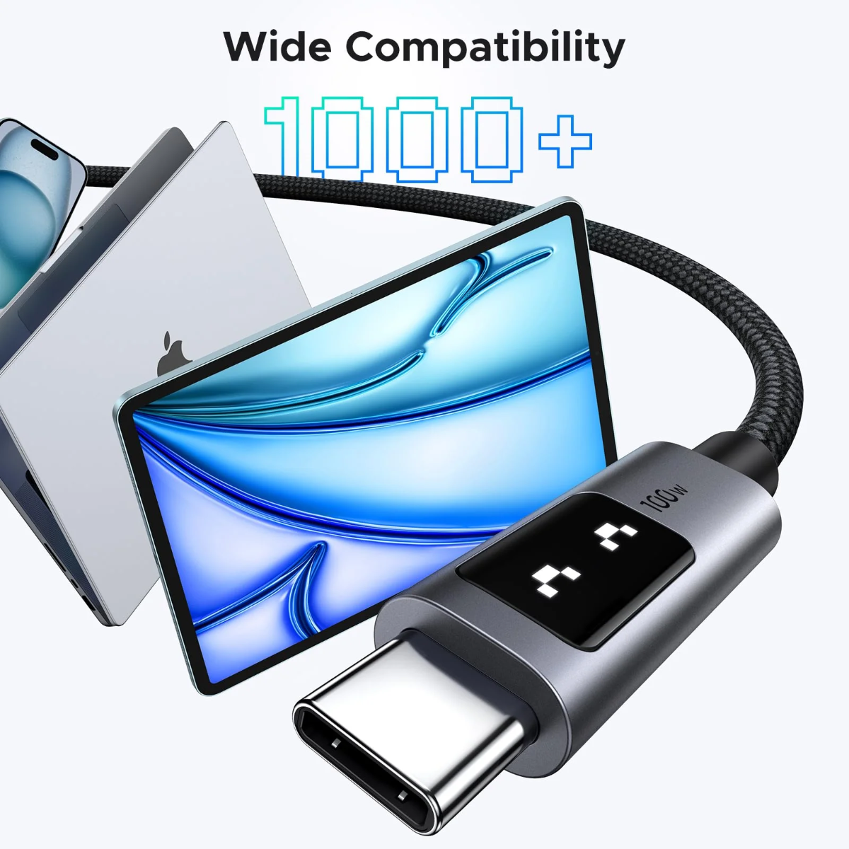 Ugreen Uno USB-C na USB-C kabal za punjenje 100W 1M