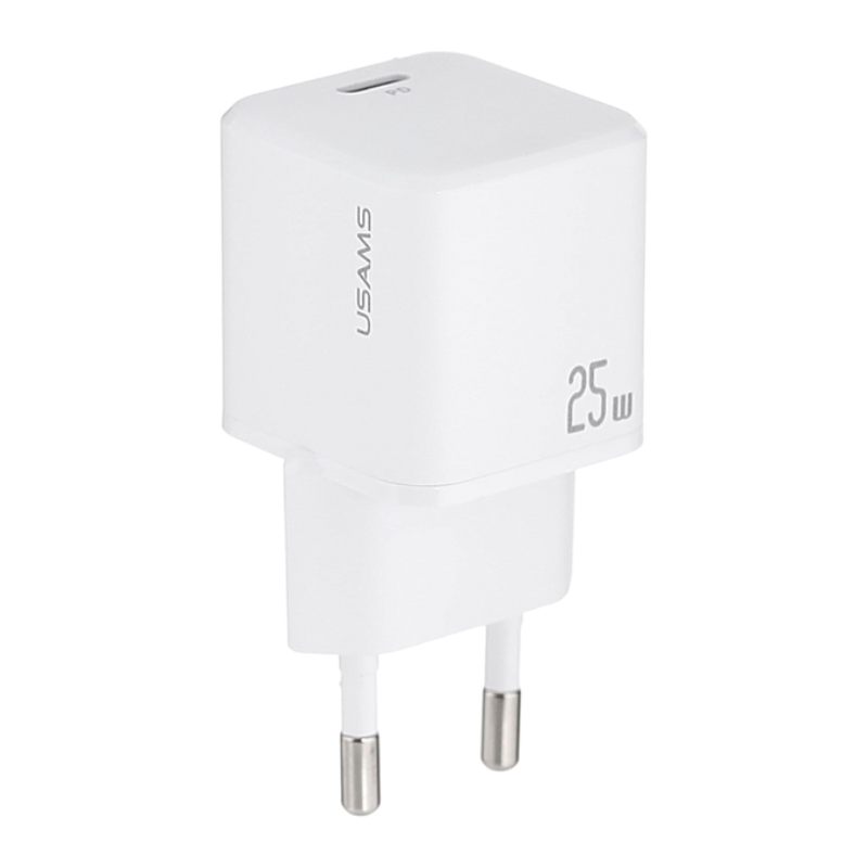 USAMS CC289 25W GaN Mini Fast (EU) punjač white