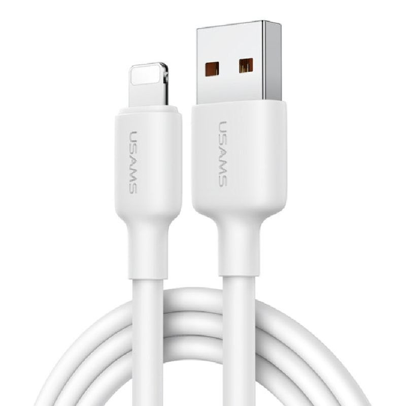 USAMS US-SJ605 U84 2.4A Lightning Charging & Data kabl white