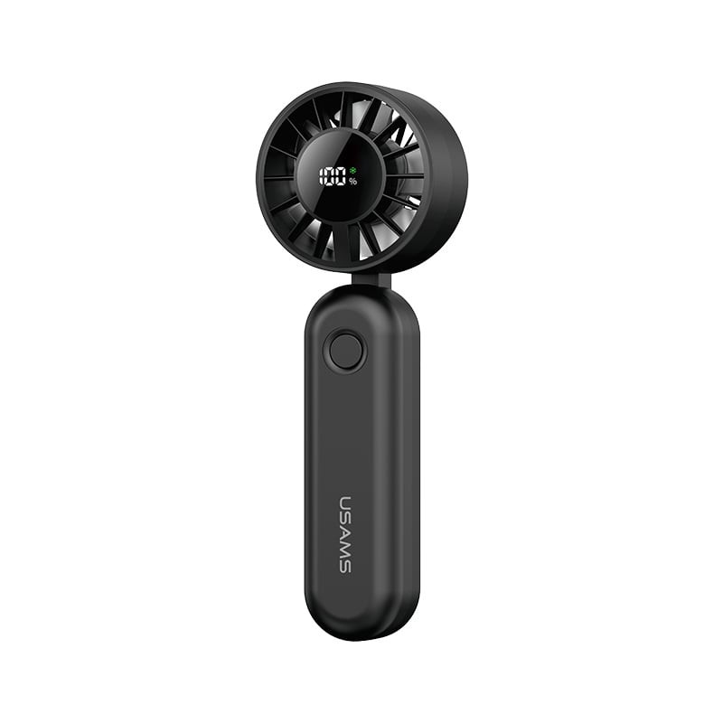 USAMS ZB352 Folding Handheld Fan 1200mAh black