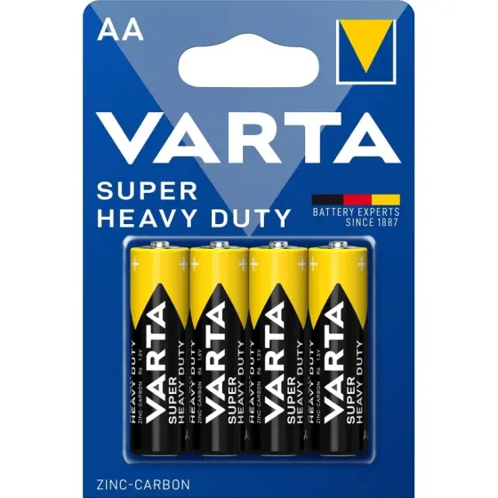 VARTA Super Heavy duty baterija R6, AA 1,5V 4/1