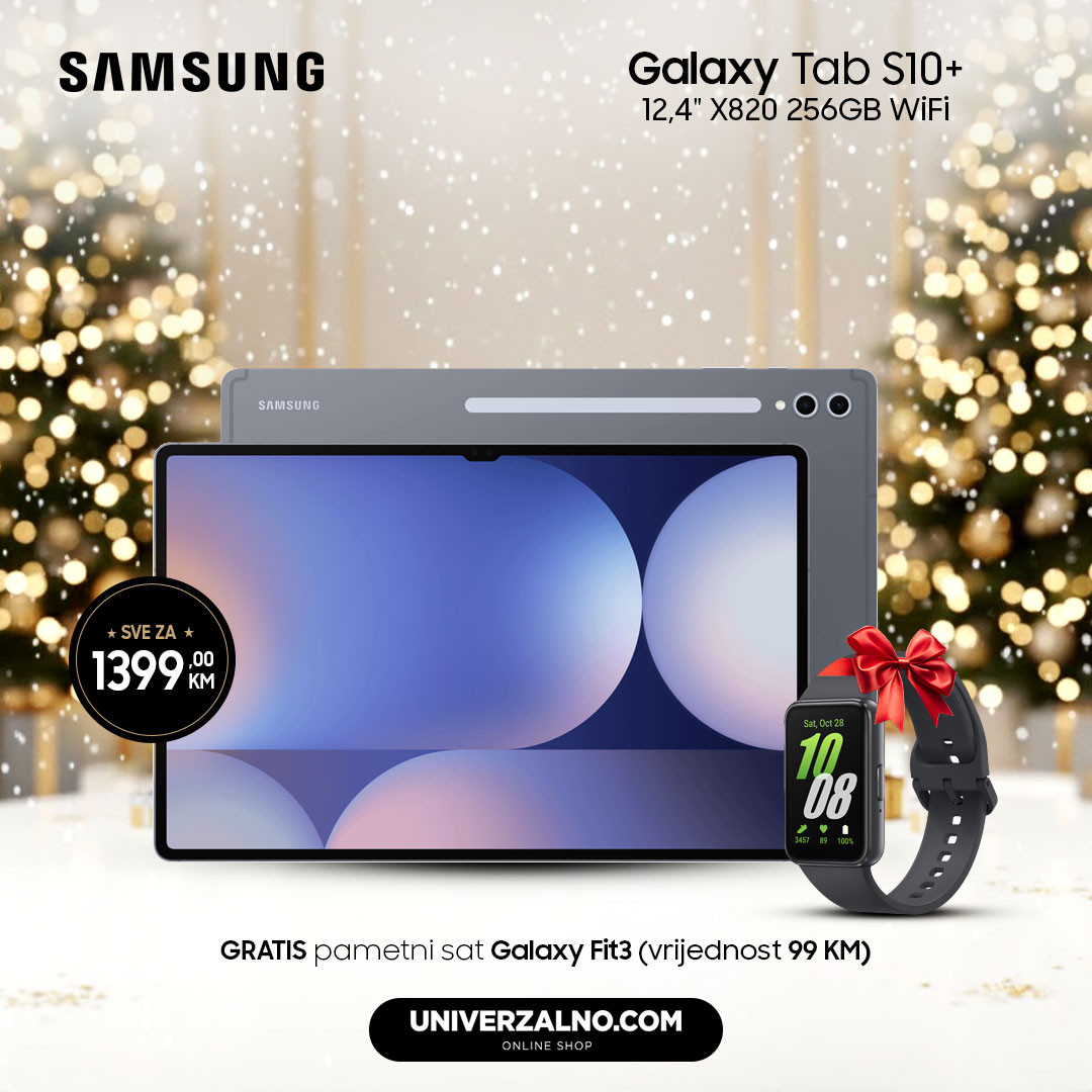 Samsung Tablet Galaxy Tab S10+ (S10 Plus) 12,4" X820 256GB Wifi +POKLON sat