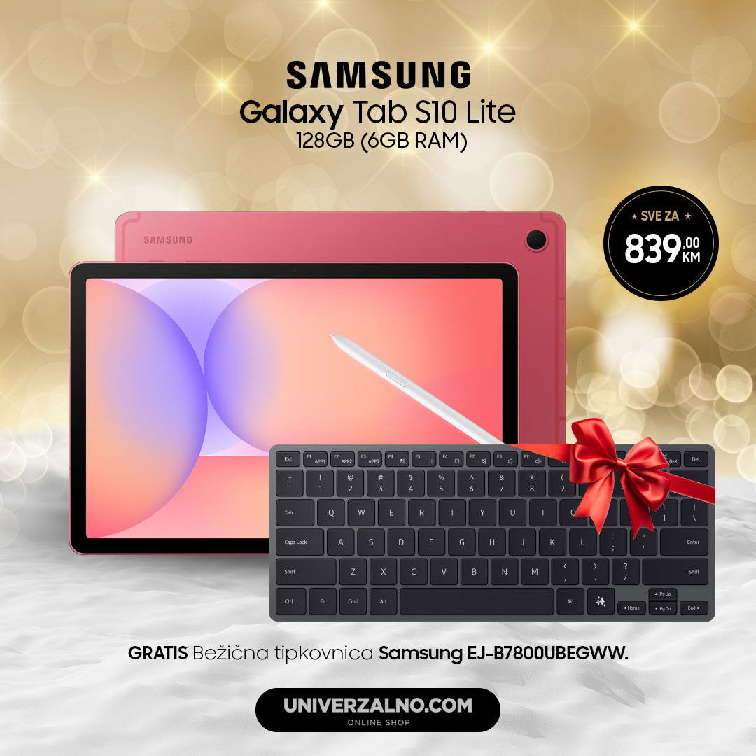 Samsung Galaxy Tab S10 Lite WiFi (X400) 128GB (6GB RAM) Red (crvena boja) +POKLON tastatura
