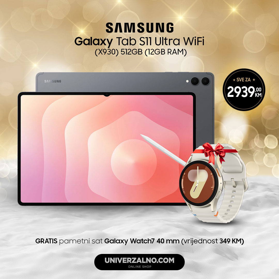 Samsung Galaxy Tab S11 Ultra WiFi (X930) 512GB (12GB RAM) Gray (siva boja) +POKLON sat