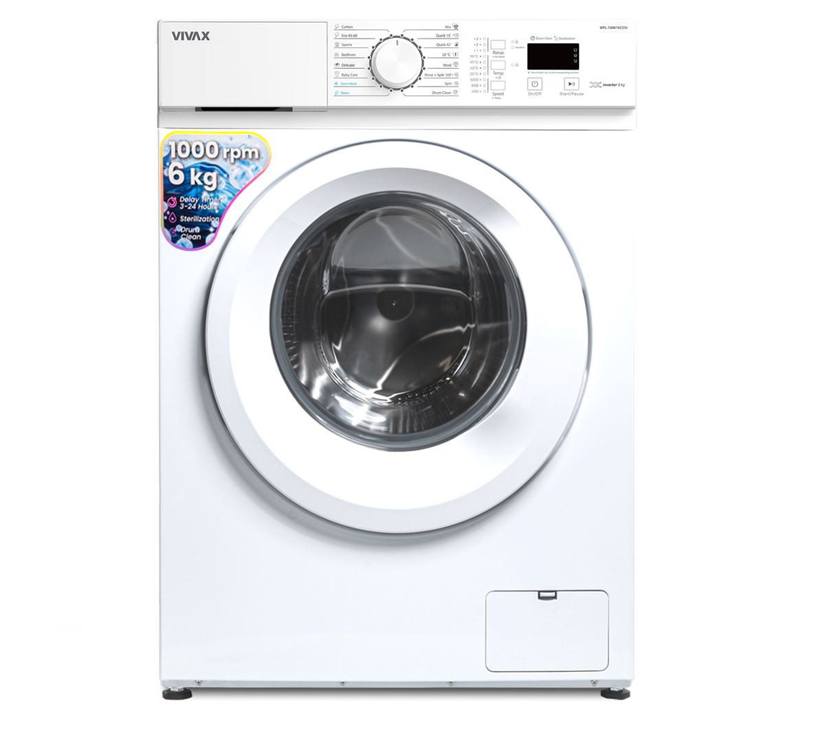 VIVAX HOME mašina za pranje veša WFL-100616CDSI