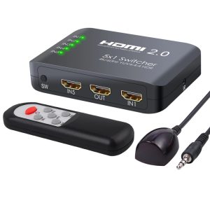 4K HDMI Switcher Hub HDR HDMI 2.0 Switcher Adapter